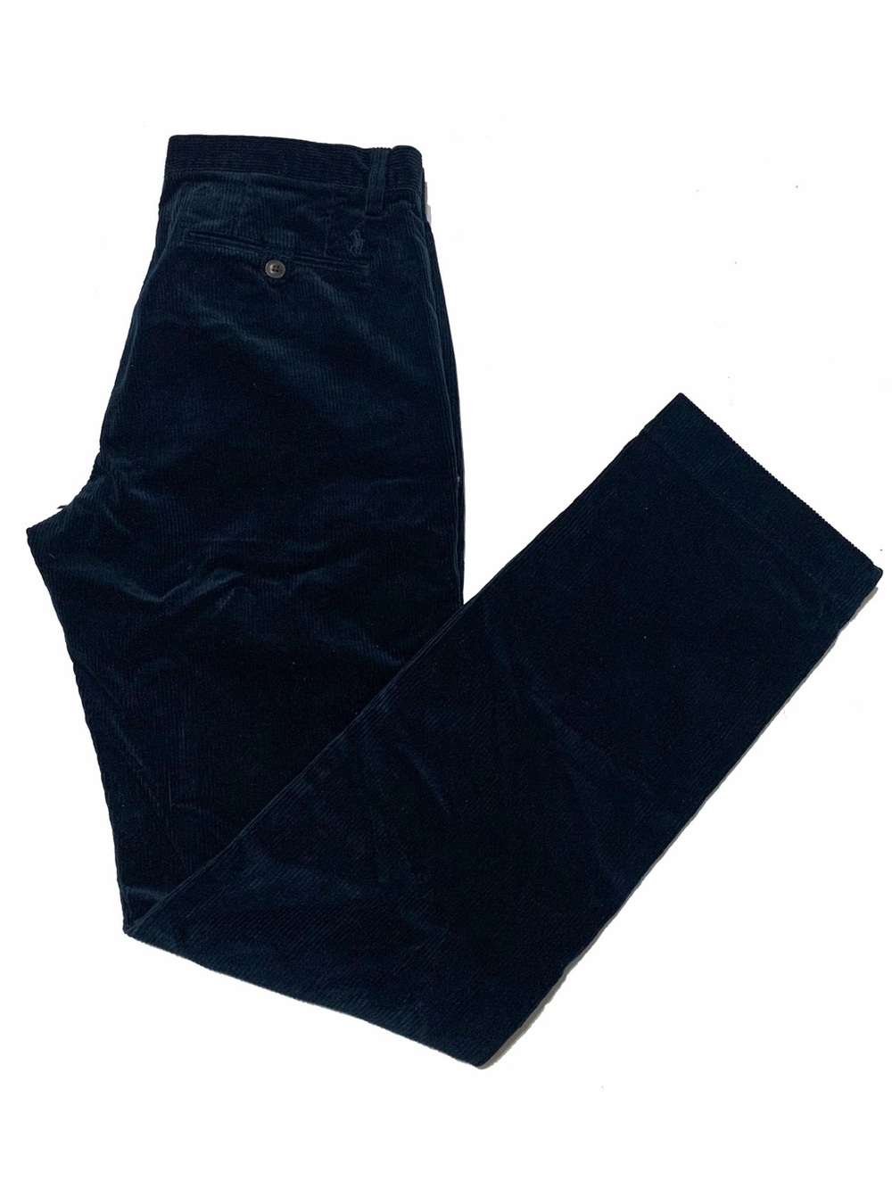32 X 34 / Ralph Lauren Dark Navy Corduroy Trousers